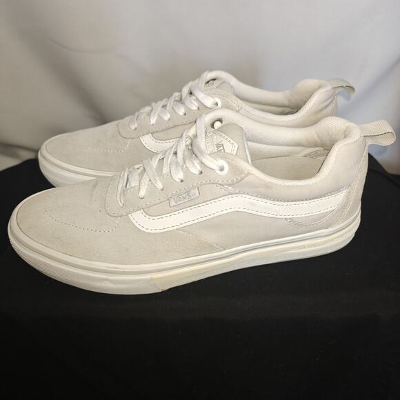 Vans Mens Size 7 Kyle Walker Pro Skateboard Chambray Suede / Canvas Gray White main image 11